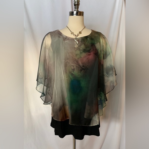 Red Coral Ethereal Top/Blouse - Picture 1 of 6